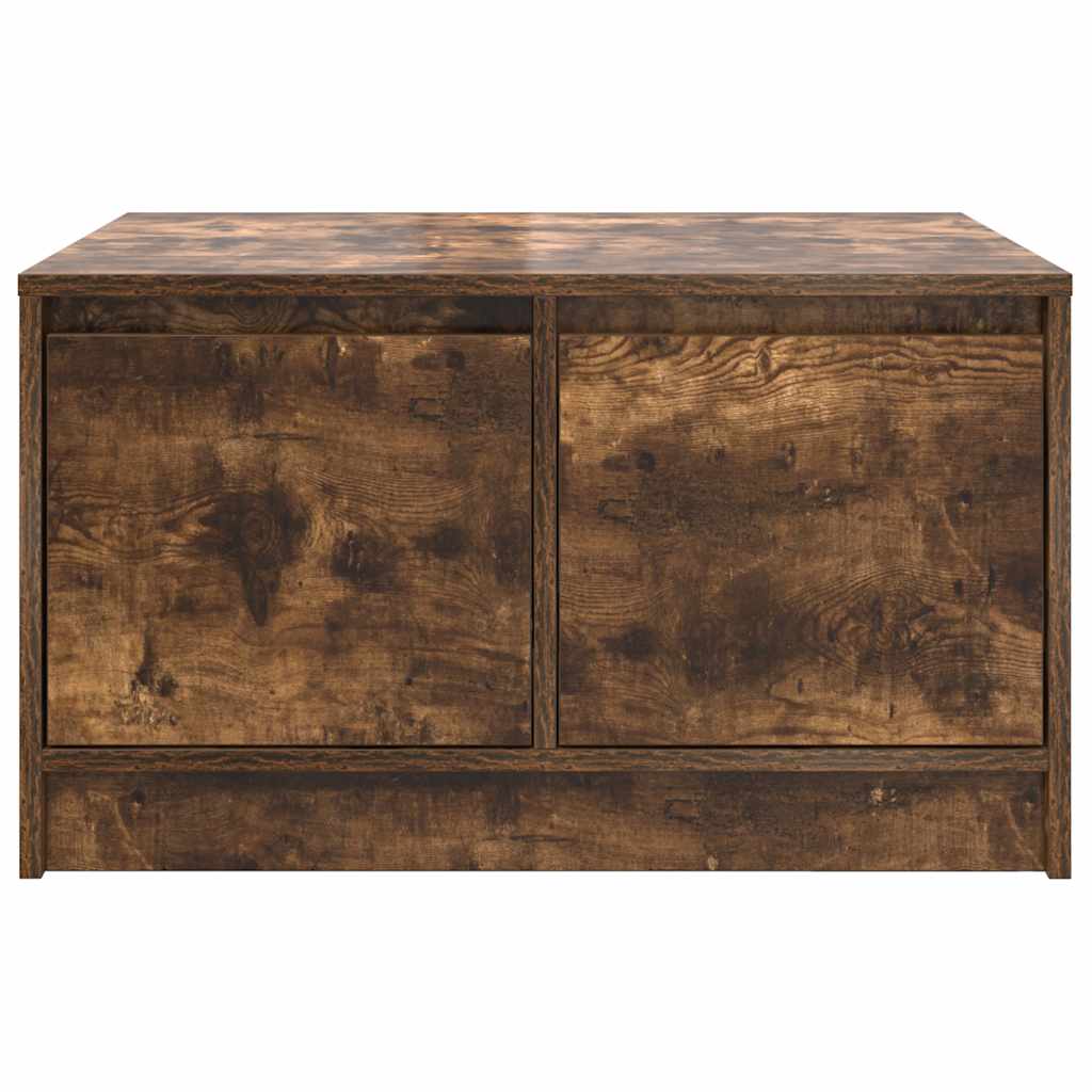 vidaXL Couchtisch mit Schubladen Räuchereiche 70,5x70x40 cm