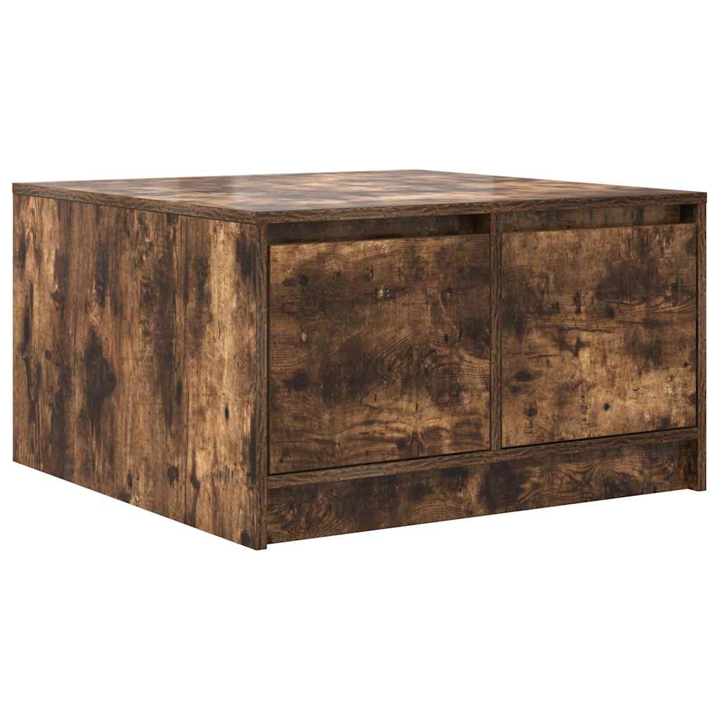 vidaXL Couchtisch mit Schubladen Räuchereiche 70,5x70x40 cm