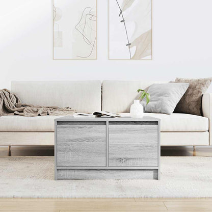 vidaXL Couchtisch mit Schubladen Grau Sonoma 70,5x70x40 cm