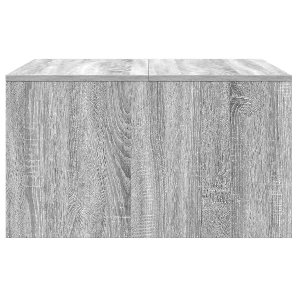vidaXL Couchtisch mit Schubladen Grau Sonoma 70,5x70x40 cm