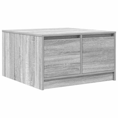 vidaXL Couchtisch mit Schubladen Grau Sonoma 70,5x70x40 cm