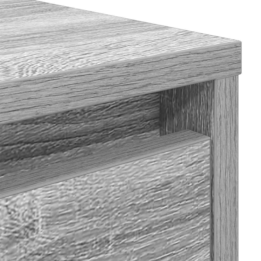 vidaXL Couchtisch mit Schubladen Grau Sonoma 70,5x70x40 cm