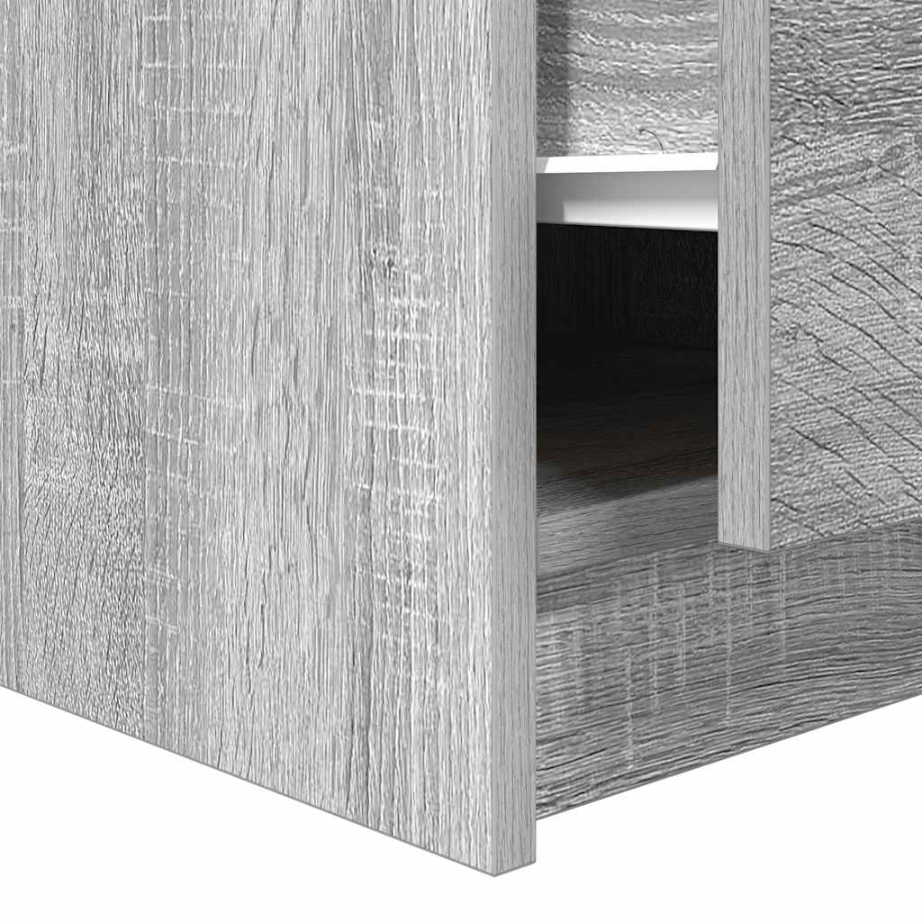 vidaXL Couchtisch mit Schubladen Grau Sonoma 70,5x70x40 cm
