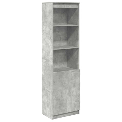 Highboard Betongrau 50x35x180 cm Holzwerkstoff