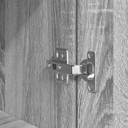 Highboard Grau Sonoma 50x35x180 cm Holzwerkstoff