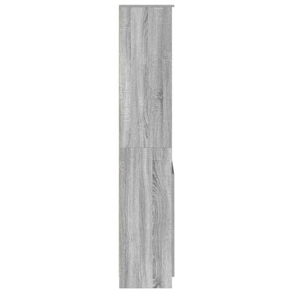 Highboard Grau Sonoma 70x35x180 cm Holzwerkstoff