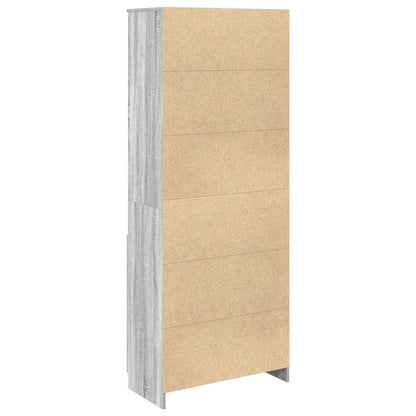 Highboard Grau Sonoma 70x35x180 cm Holzwerkstoff