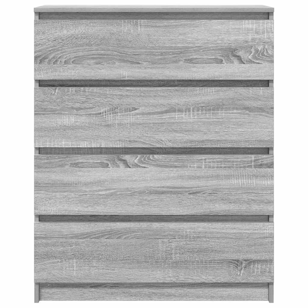 Sideboard Grau Sonoma 80x35x99 cm Holzwerkstoff