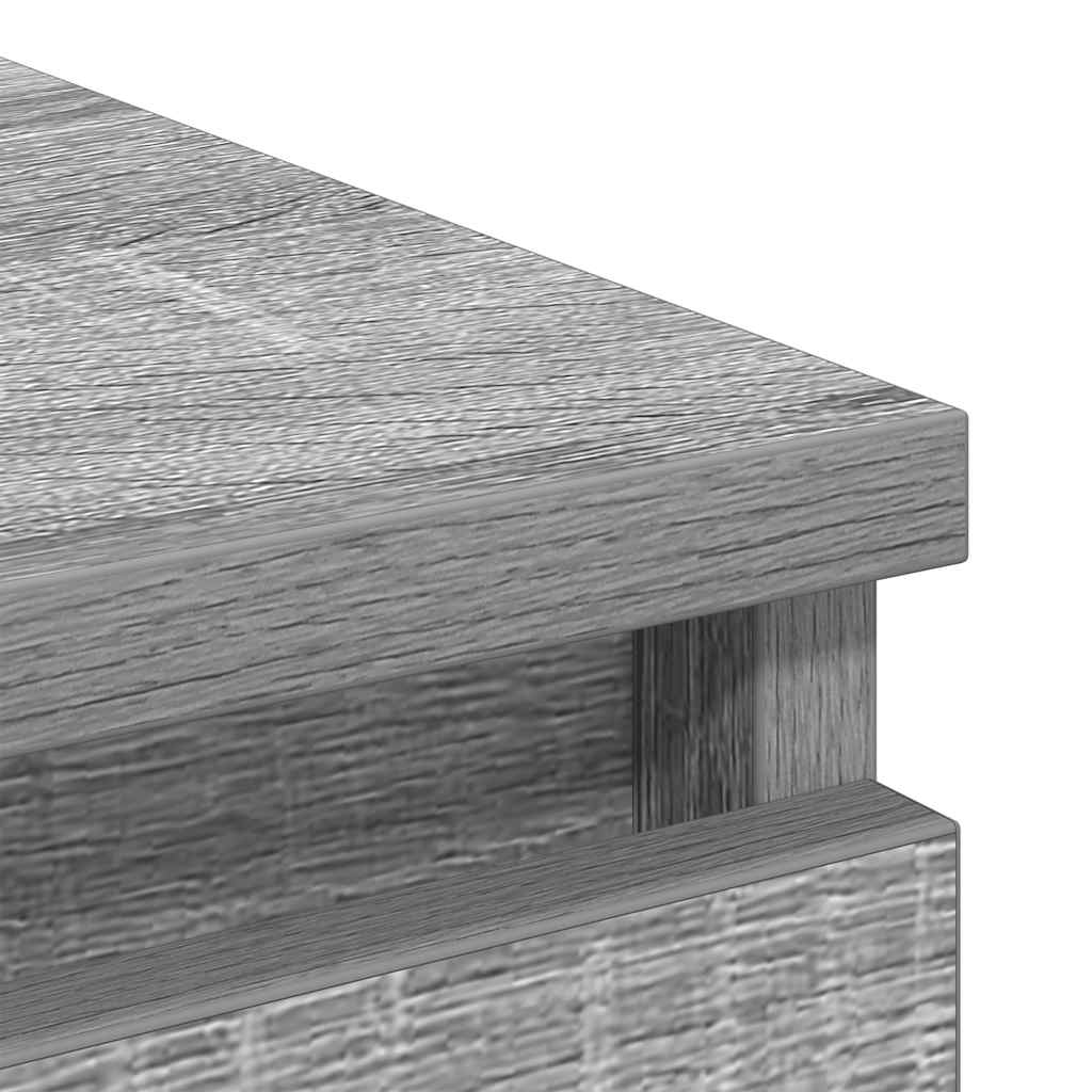 Sideboard Grau Sonoma 80x35x99 cm Holzwerkstoff