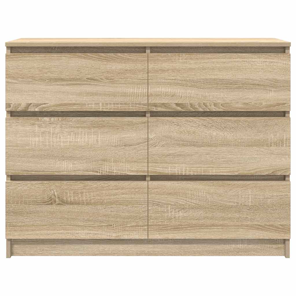 Sideboard Sonoma-Eiche 100x35x76 cm Holzwerkstoff