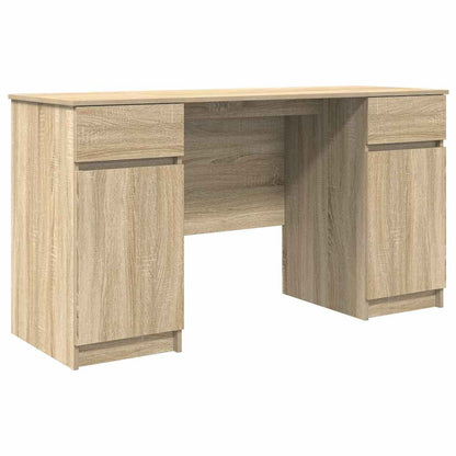 vidaXL Schreibtisch Sonoma-Eiche 140 x 49 x 76 cm Holzwerkstoff