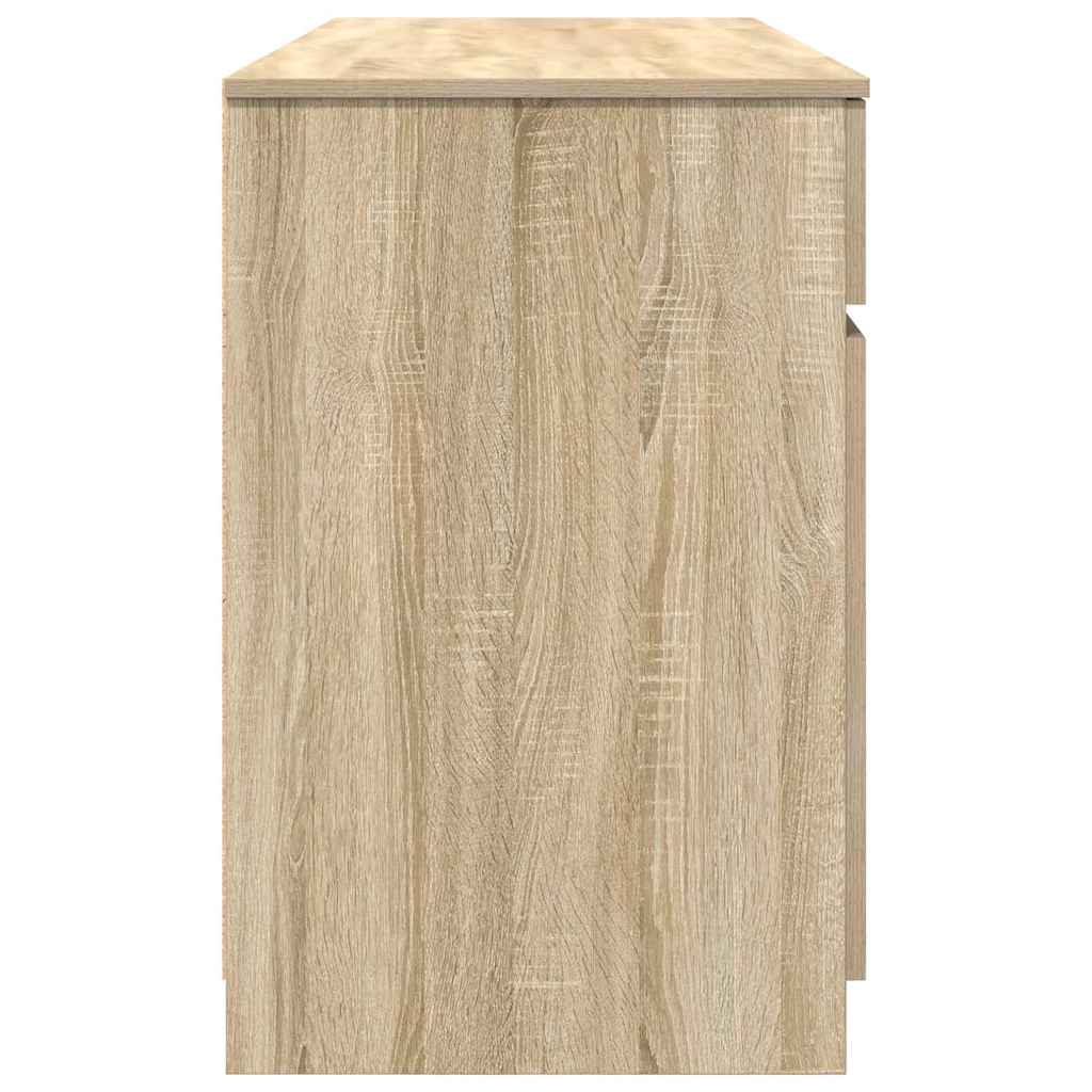 vidaXL Schreibtisch Sonoma-Eiche 140 x 49 x 76 cm Holzwerkstoff