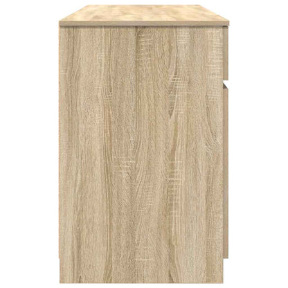 vidaXL Schreibtisch Sonoma-Eiche 140 x 49 x 76 cm Holzwerkstoff