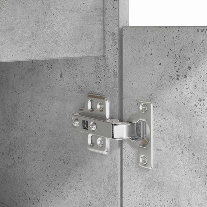 vidaXL Schreibtisch mit Regal Betongrau 140 x 49 x 76 cm Holzwerkstoff