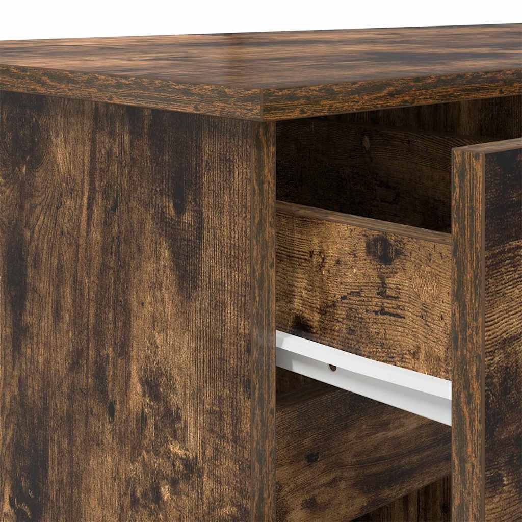 vidaXL Schreibtisch Räuchereiche 140 x 49 x 76 cm Holzwerkstoff