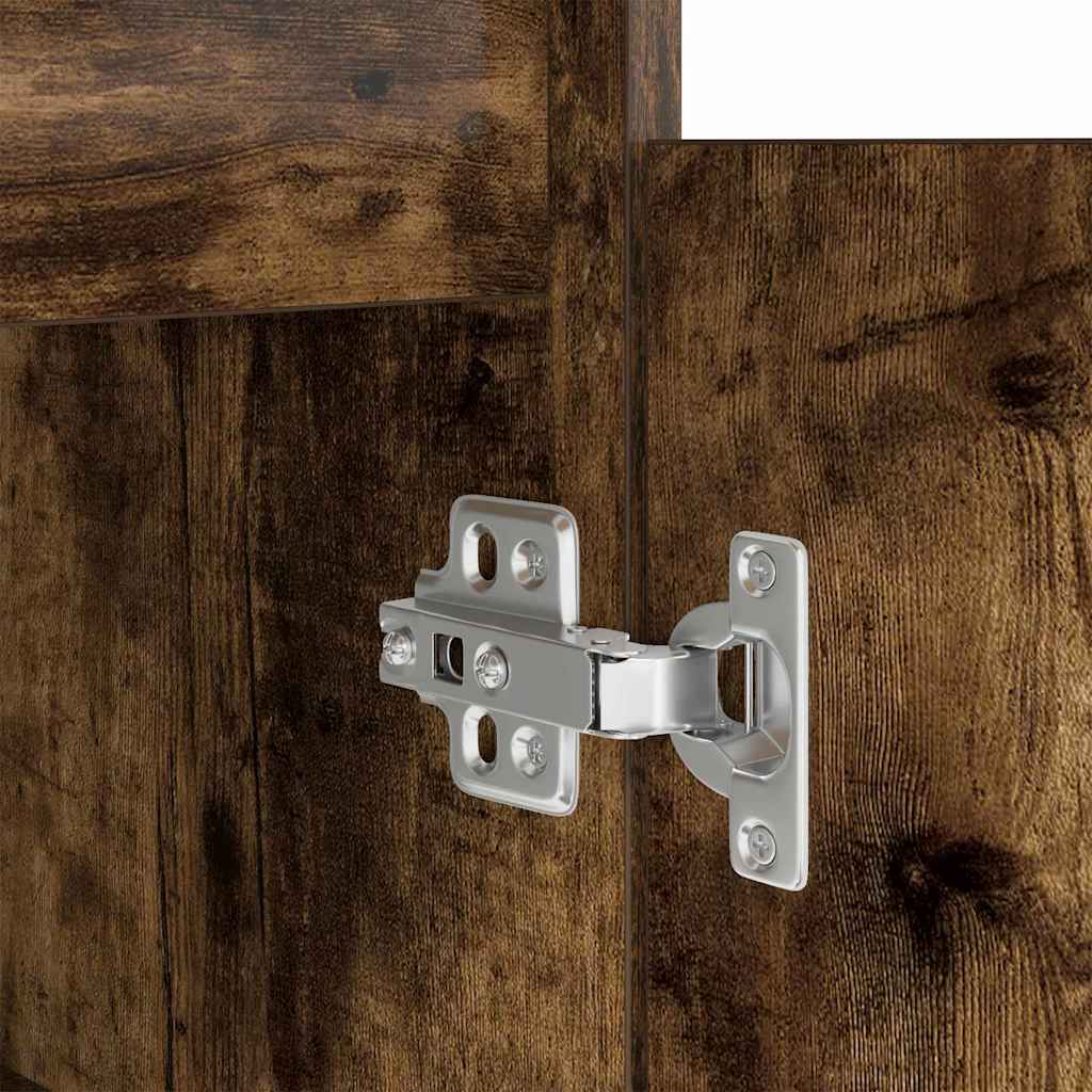 vidaXL Schreibtisch Räuchereiche 140 x 49 x 76 cm Holzwerkstoff