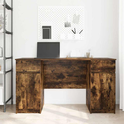 vidaXL Schreibtisch Räuchereiche 140 x 49 x 76 cm Holzwerkstoff