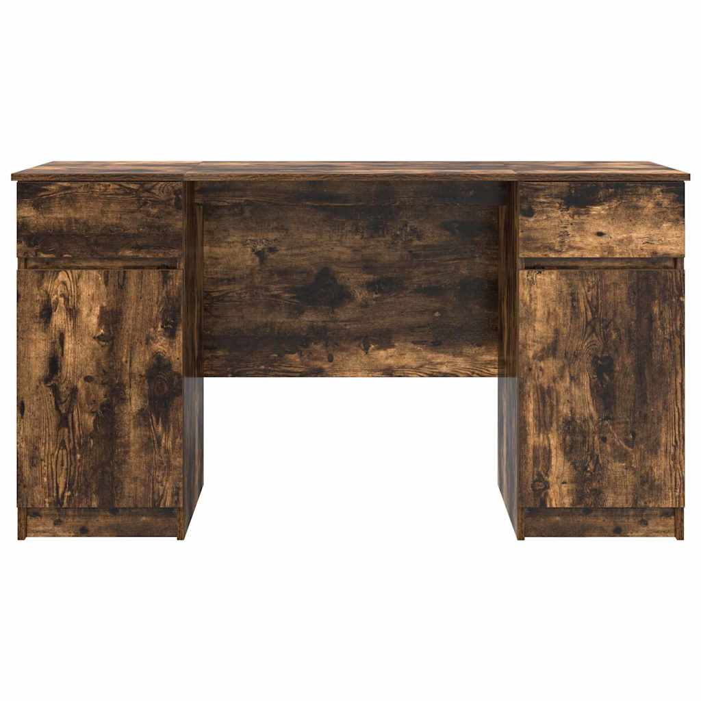 vidaXL Schreibtisch Räuchereiche 140 x 49 x 76 cm Holzwerkstoff