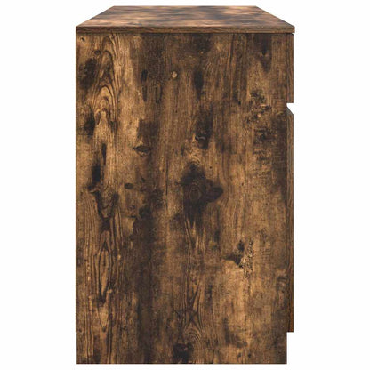 vidaXL Schreibtisch Räuchereiche 140 x 49 x 76 cm Holzwerkstoff