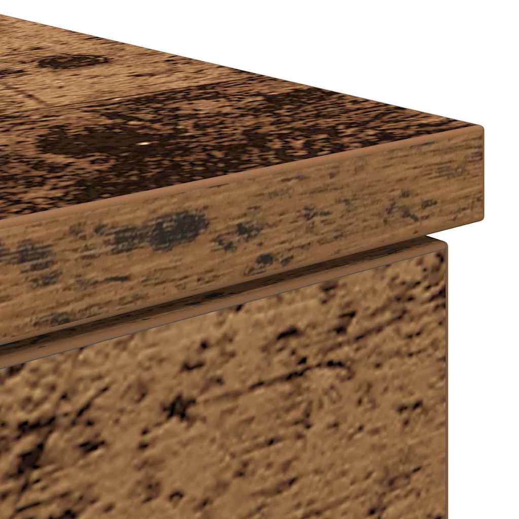 vidaXL Schreibtisch mit Regal Altholz 140 x 49 x 76 cm Holzwerkstoff