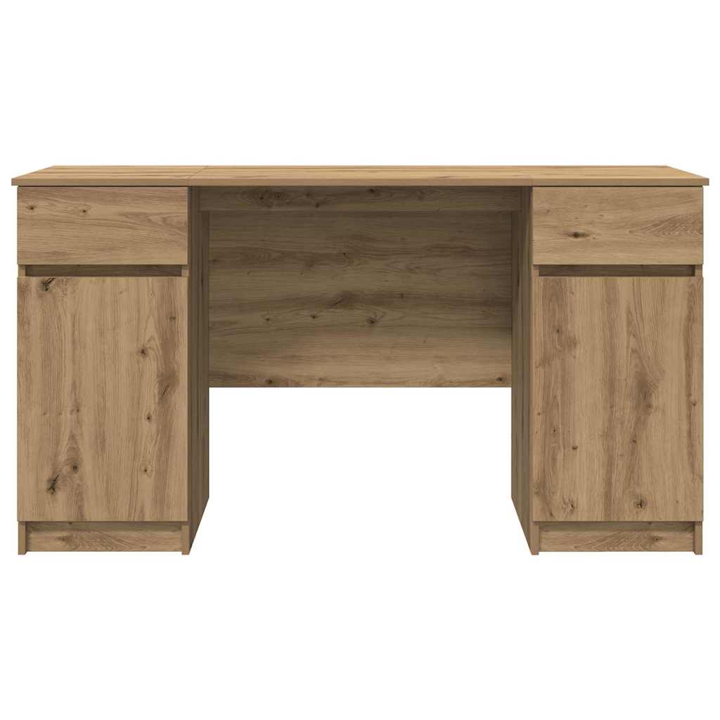 vidaXL Schreibtisch Artisan-Eiche 140 x 49 x 76 cm Holzwerkstoff