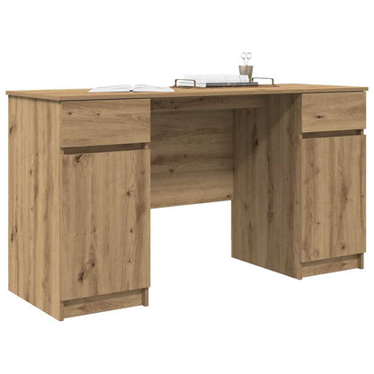 vidaXL Schreibtisch Artisan-Eiche 140 x 49 x 76 cm Holzwerkstoff