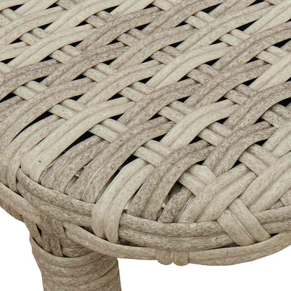 vidaXL Gartentisch Klappbar Hellgrau 90x51x75 cm Poly Rattan