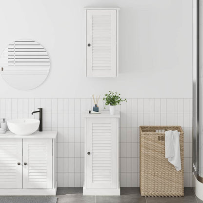 vidaXL Badezimmermöbel-Set mit Regal VIGO 2 pcs Weiß und Antikweiß