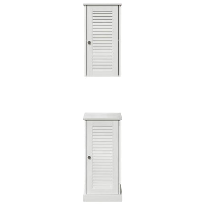 vidaXL Badezimmermöbel-Set mit Regal VIGO 2 pcs Weiß und Antikweiß