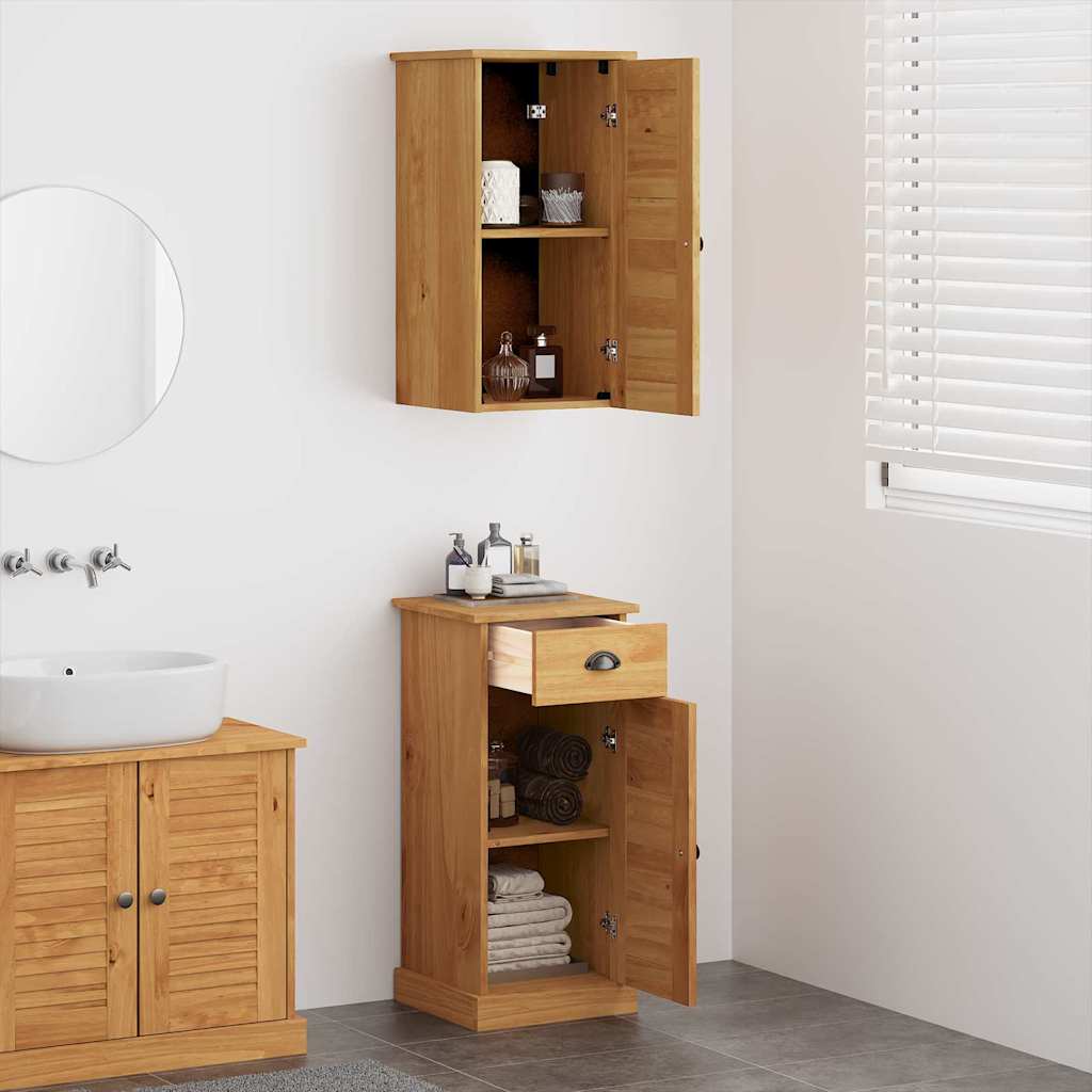 vidaXL Badezimmermöbel Set mit Regal VIGO 2 pcs Braun und Honigbraun