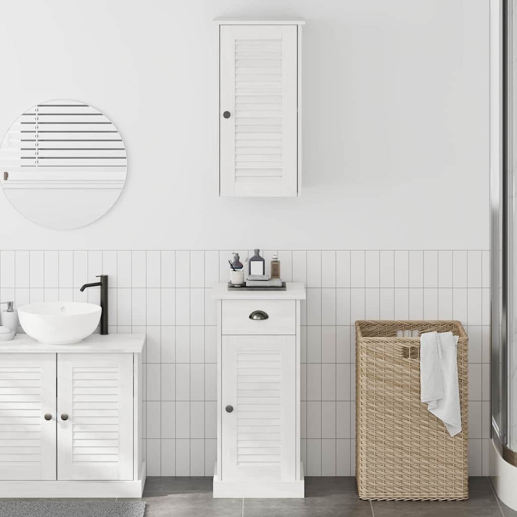 vidaXL Badezimmermöbel Set VIGO 2 pcs Braun und Weiß 37 x 34 x 80 cm
