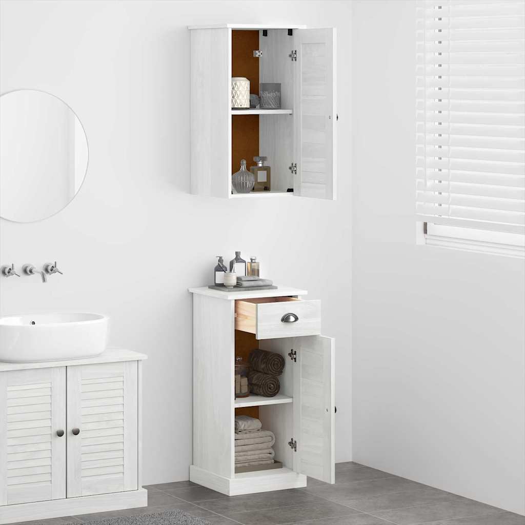 vidaXL Badezimmermöbel Set VIGO 2 pcs Braun und Weiß 37 x 34 x 80 cm