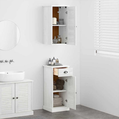 vidaXL Badezimmermöbel Set VIGO 2 pcs Braun und Weiß 37 x 34 x 80 cm