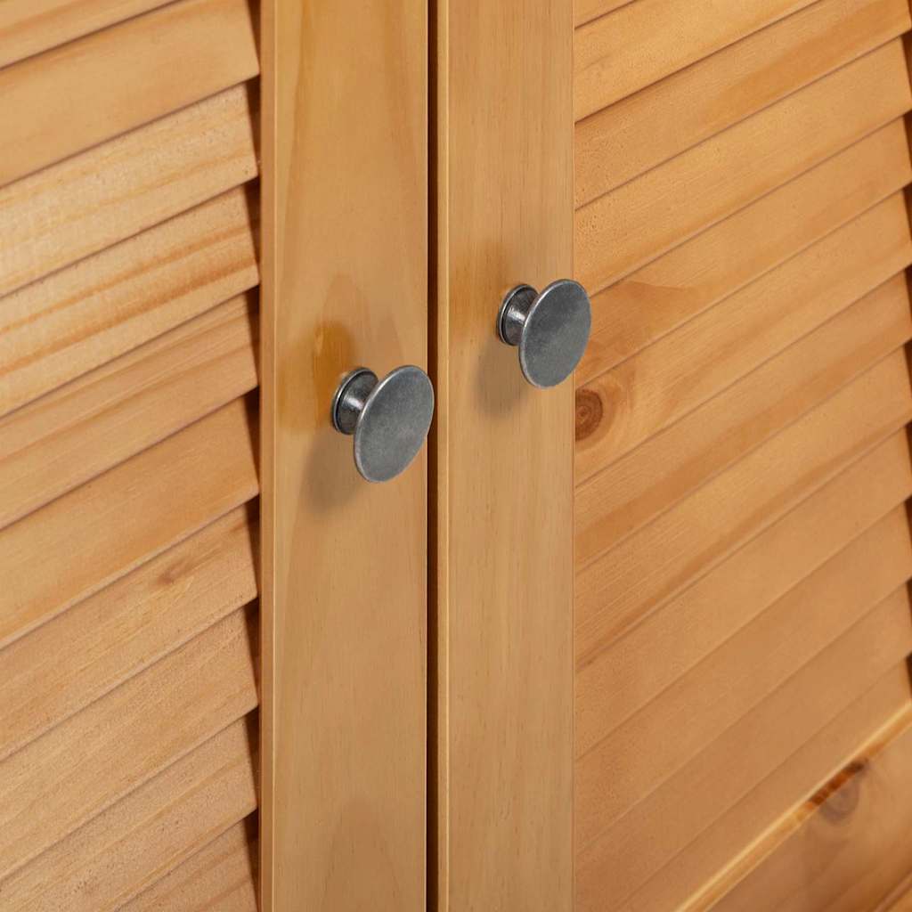 Badezimmermöbel-Set mit Regal VIGO 2 pcs Braun und Honigbraun