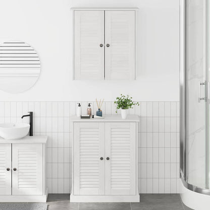 vidaXL Badezimmermöbel-Set 2 pcs Weiß und Antikweiß 67,5 x 34 x 80 cm