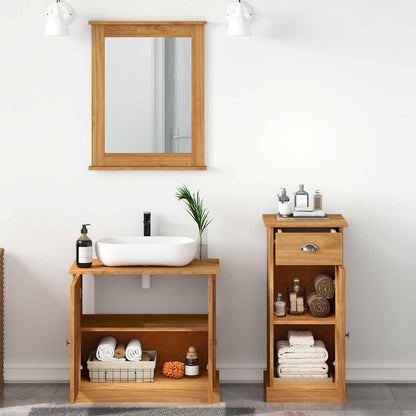 vidaXL Ensemble de meubles de salle de bain VIGO 3 pcs marron miel, bois de pin massif