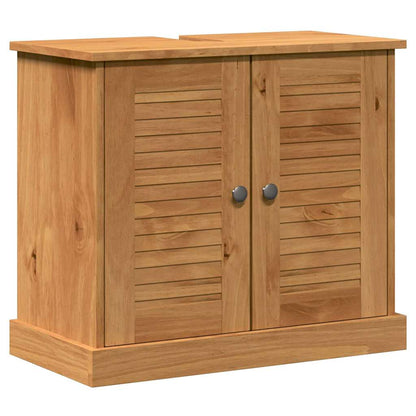 vidaXL Ensemble de meubles de salle de bain VIGO 4 pcs Marron miel Bois de pin massif