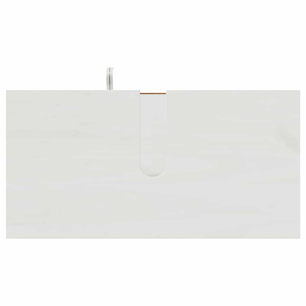 vidaXL Ensemble de meubles de salle de bain 4 pcs Blanc antique Bois de pin massif