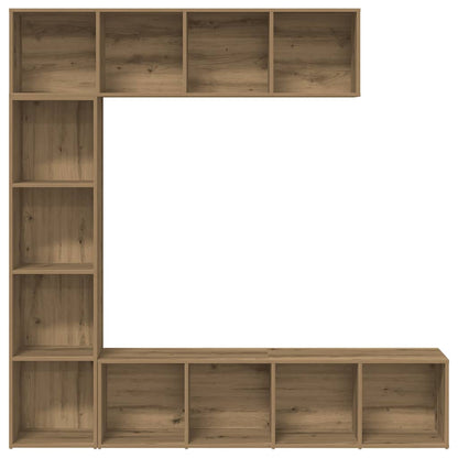 vidaXL Buchschränke 3 Stück Artisan Eiche Holzwerkstoff