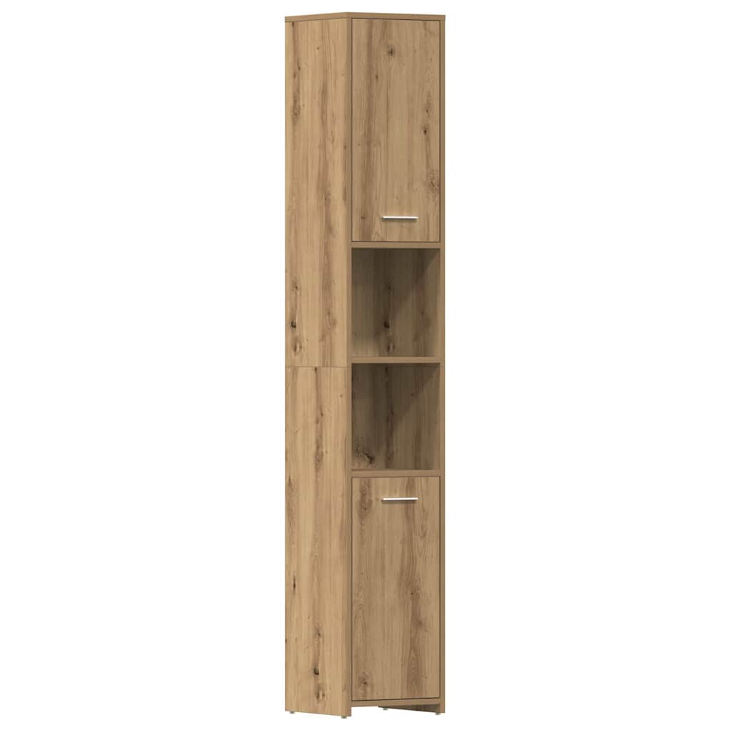 vidaXL Ensemble de meubles de salle de bain 4 pcs Chêne artisanale Bois d'ingénierie