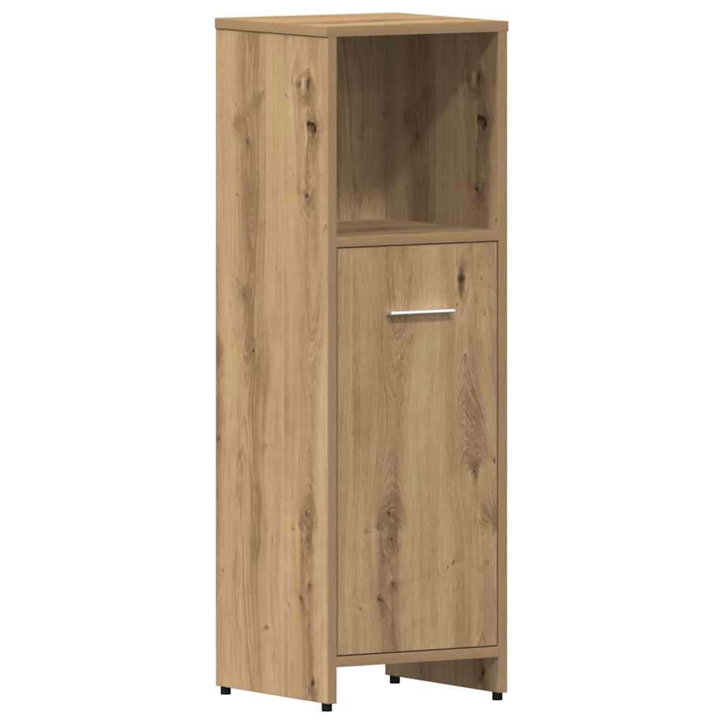 vidaXL Ensemble de meubles de salle de bain 4 pcs Chêne artisanale Bois d'ingénierie