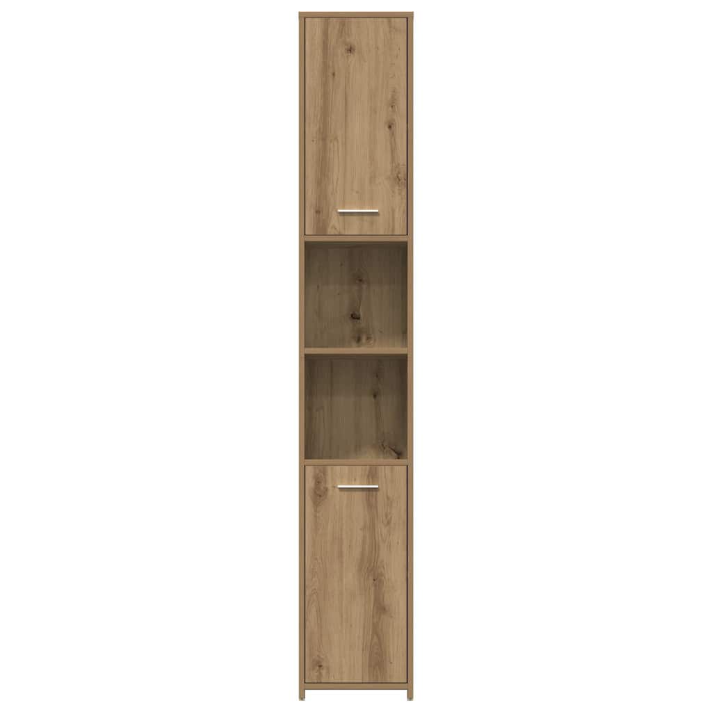 vidaXL Ensemble de meubles de salle de bain 4 pcs Chêne artisanale Bois d'ingénierie
