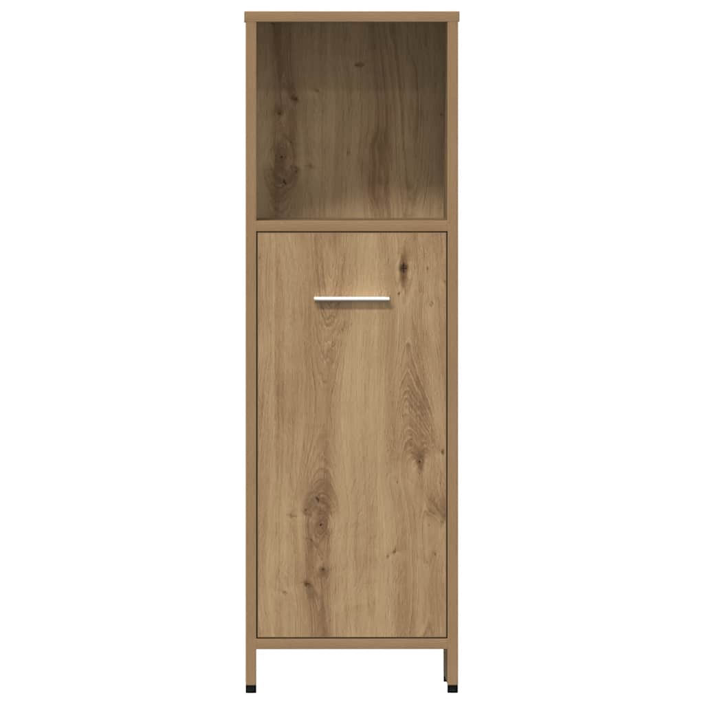 vidaXL Ensemble de meubles de salle de bain 4 pcs Chêne artisanale Bois d'ingénierie
