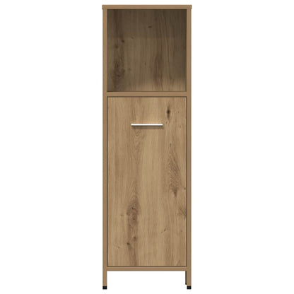 vidaXL Ensemble de meubles de salle de bain 4 pcs Chêne artisanale Bois d'ingénierie