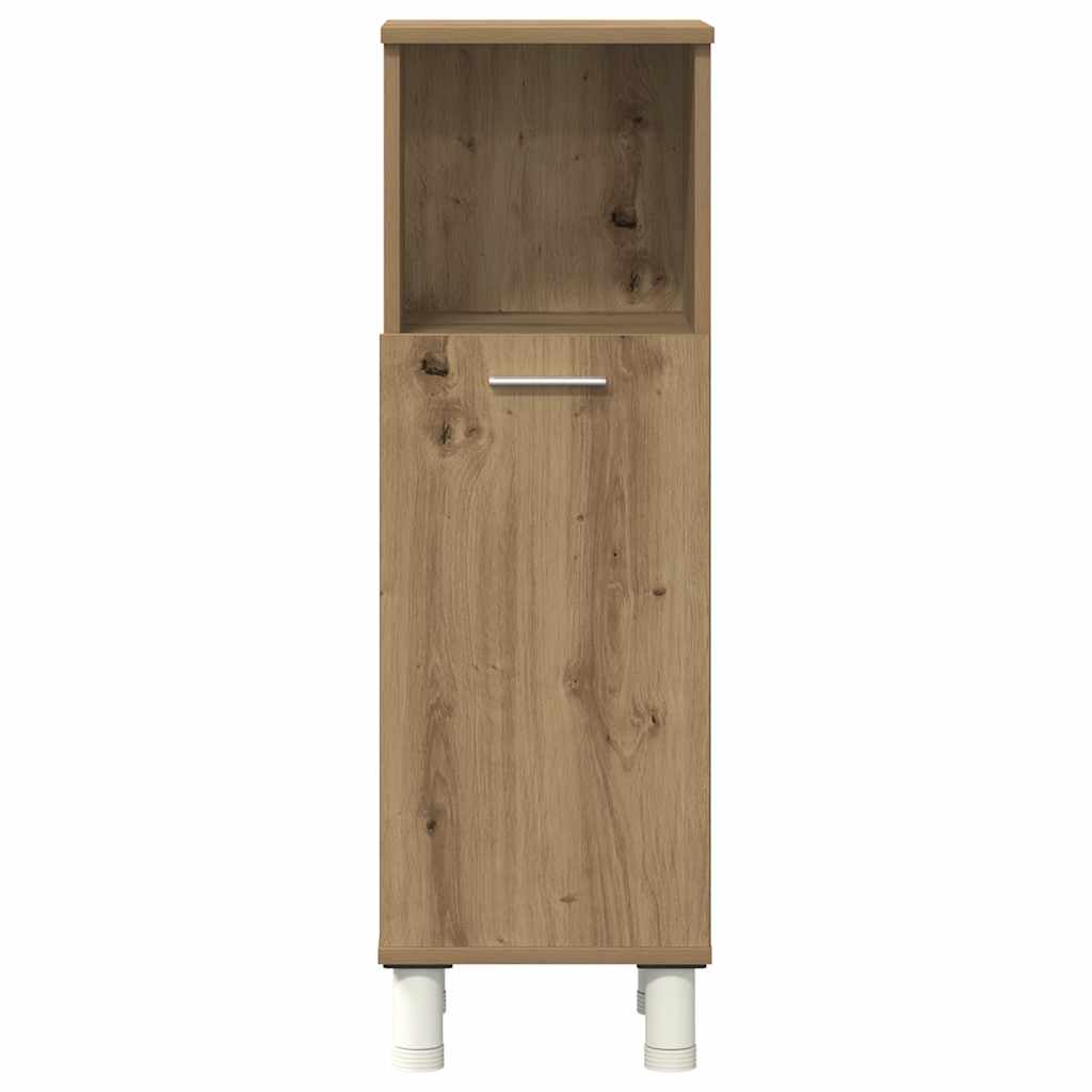 vidaXL Meuble de salle de bain 4 pcs Chêne artisanel Bois d'ingénierie