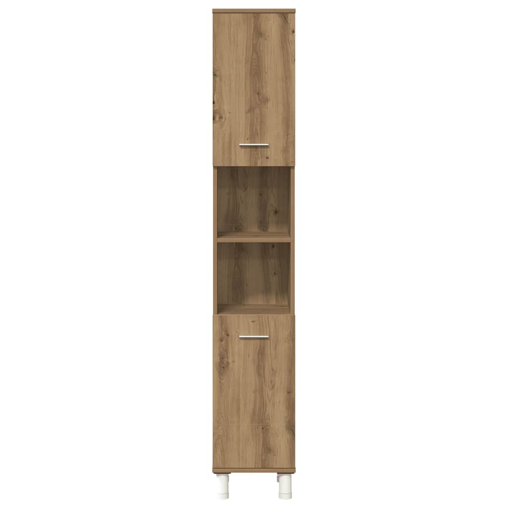 vidaXL Meuble de salle de bain 4 pcs Chêne artisanel Bois d'ingénierie