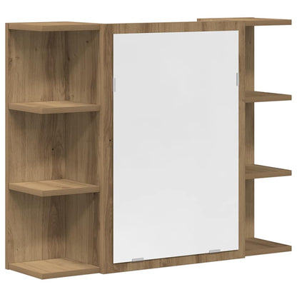 vidaXL Meuble de salle de bain 4 pcs Chêne artisanel Bois d'ingénierie