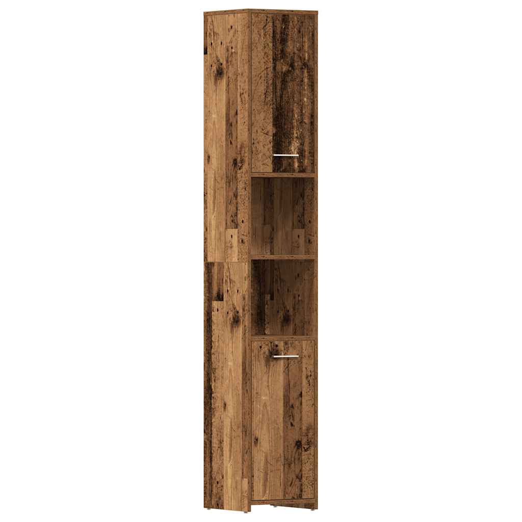 vidaXL Ensemble de meubles de salle de bain 3 pcs Effet bois de récupération Bois d'ingénierie