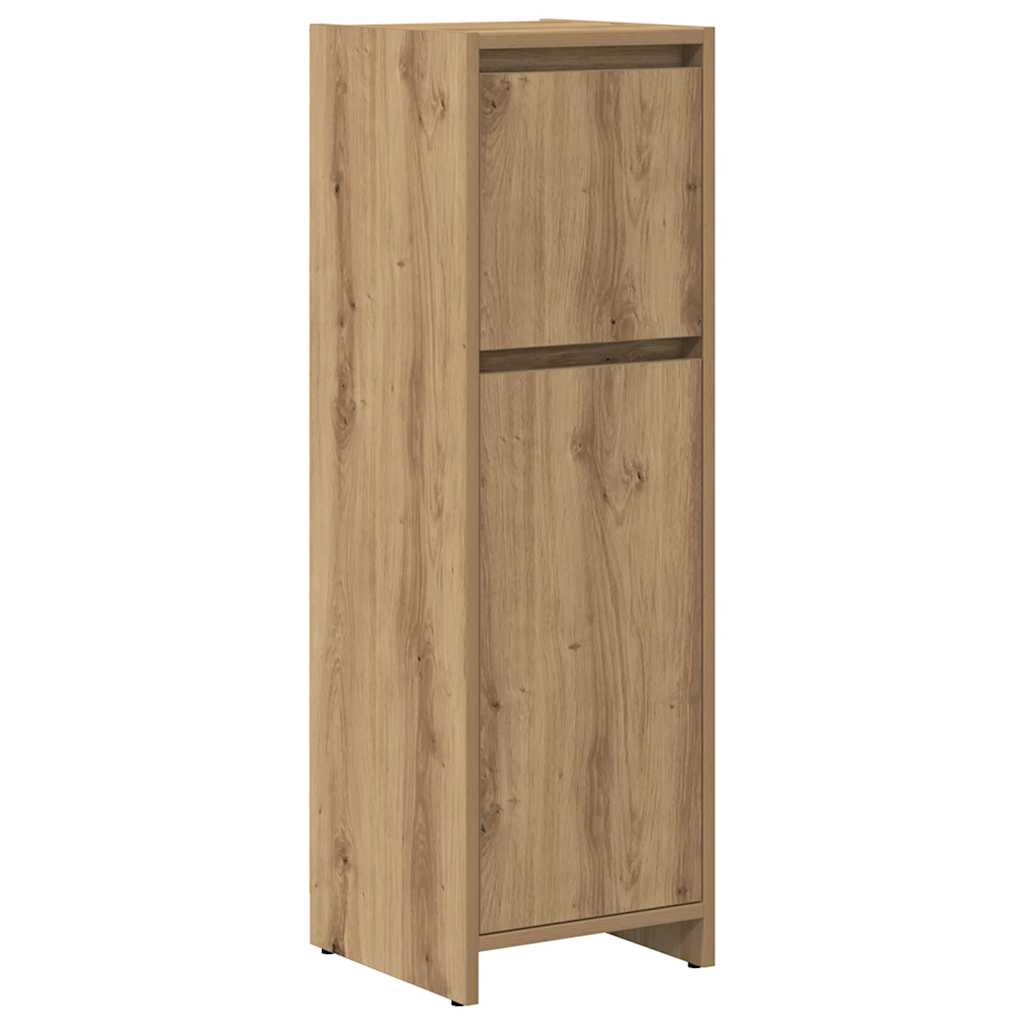 vidaXL 3-tlg. Badmöbel-Set Artisan-Eiche Holzwerkstoff