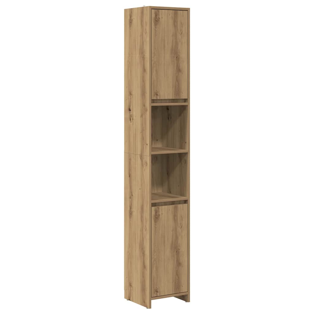 vidaXL 3-tlg. Badmöbel-Set Artisan-Eiche Holzwerkstoff